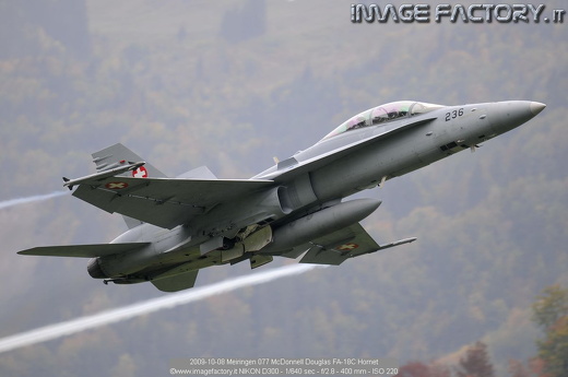 2009-10-08 Meiringen 077 McDonnell Douglas FA-18C Hornet